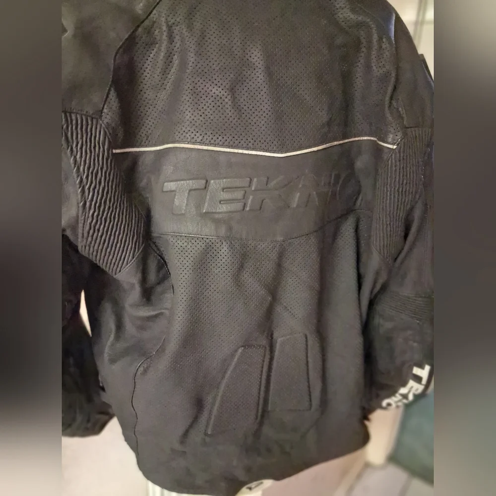 Teknic Tasc Black.Motorcycle Jacket XL Size 52 Leather